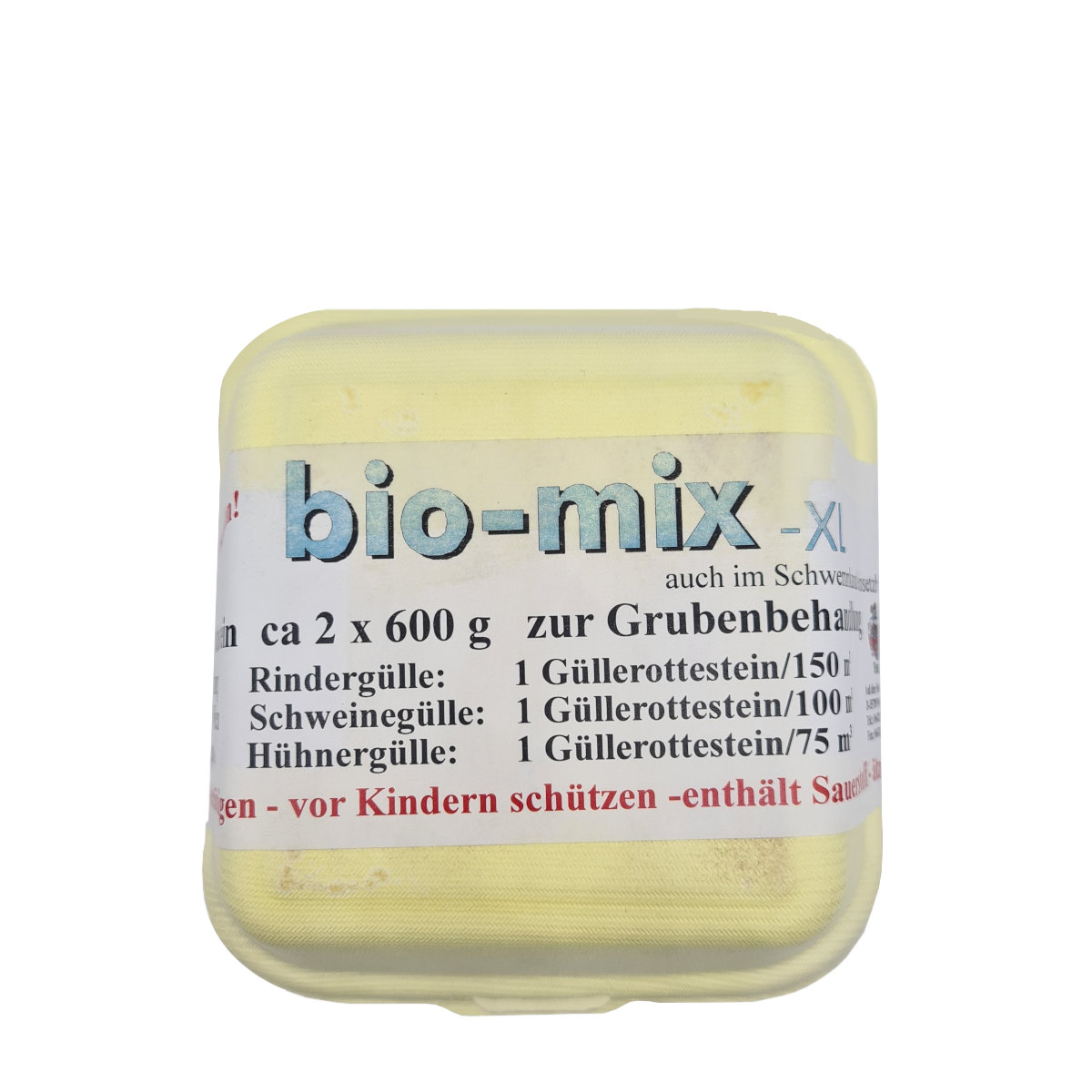 Bio-mix Güllestein XL 2 x 600 gr. Güllerottestein