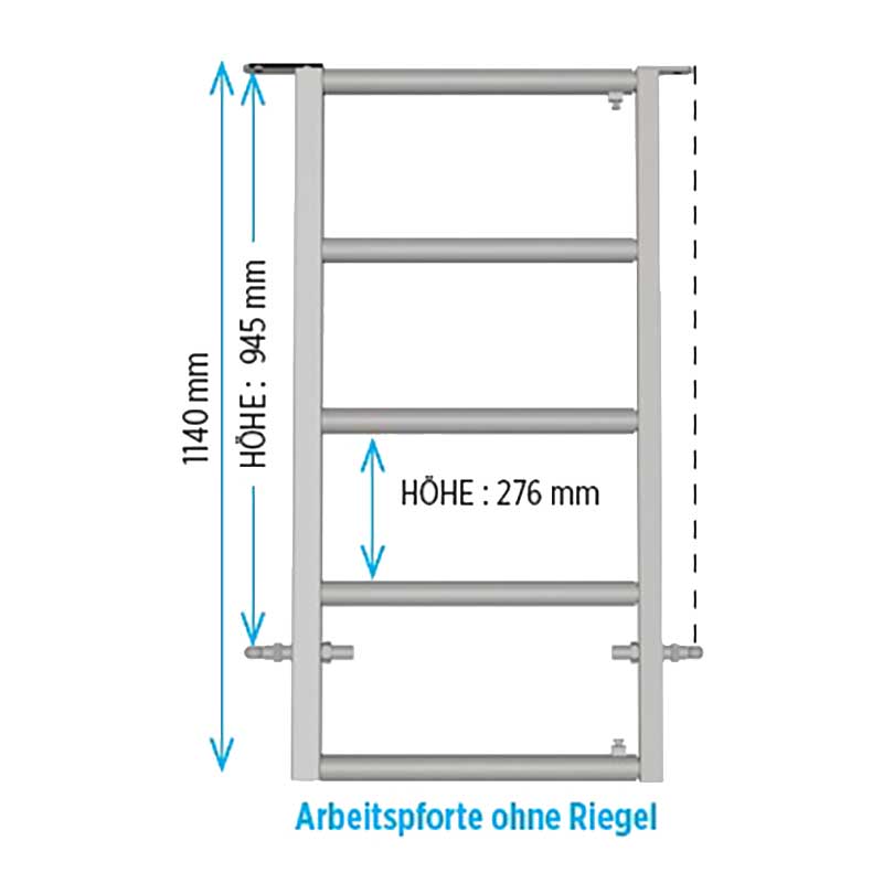 Arbeitspforte 1,00 / 1,40 m