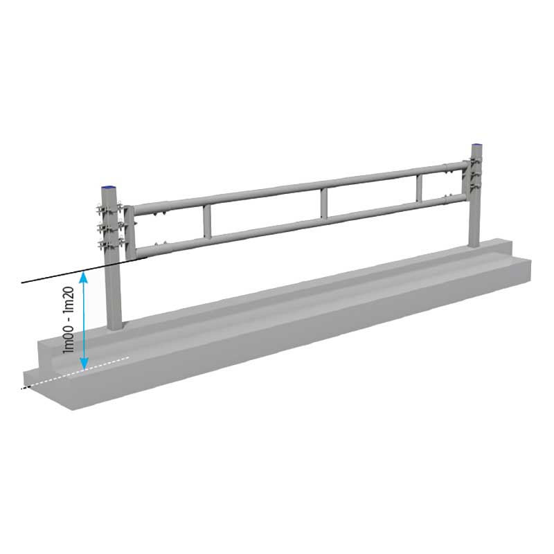 Fressgitter 2-rohrig 5 m