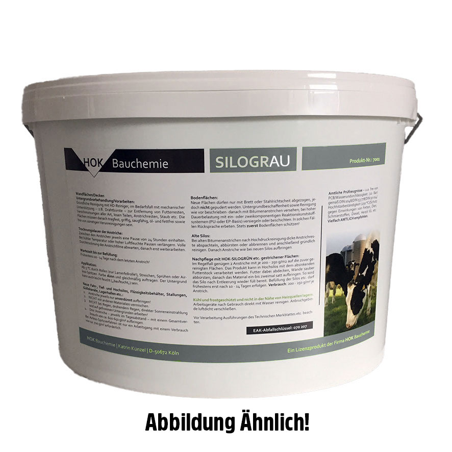 Siloanstrichfarbe Silograu 20 kg ca. RAL 6027