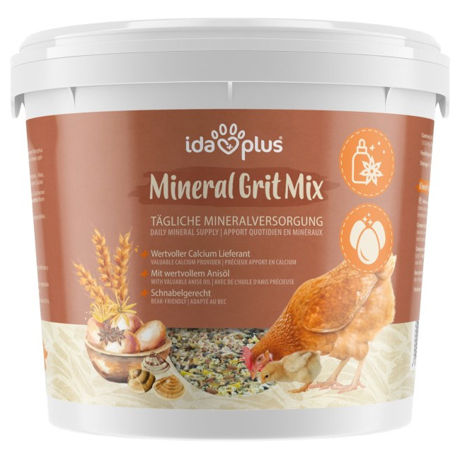 IdaPlus Mineral Grit Mix 5 kg Ergänzungsfuttermittel Geflügel