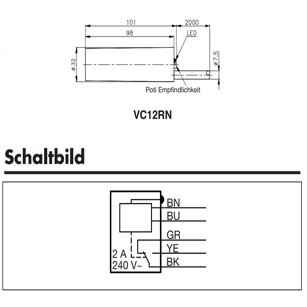 Näherungsschalter Vollmelder Leermelder