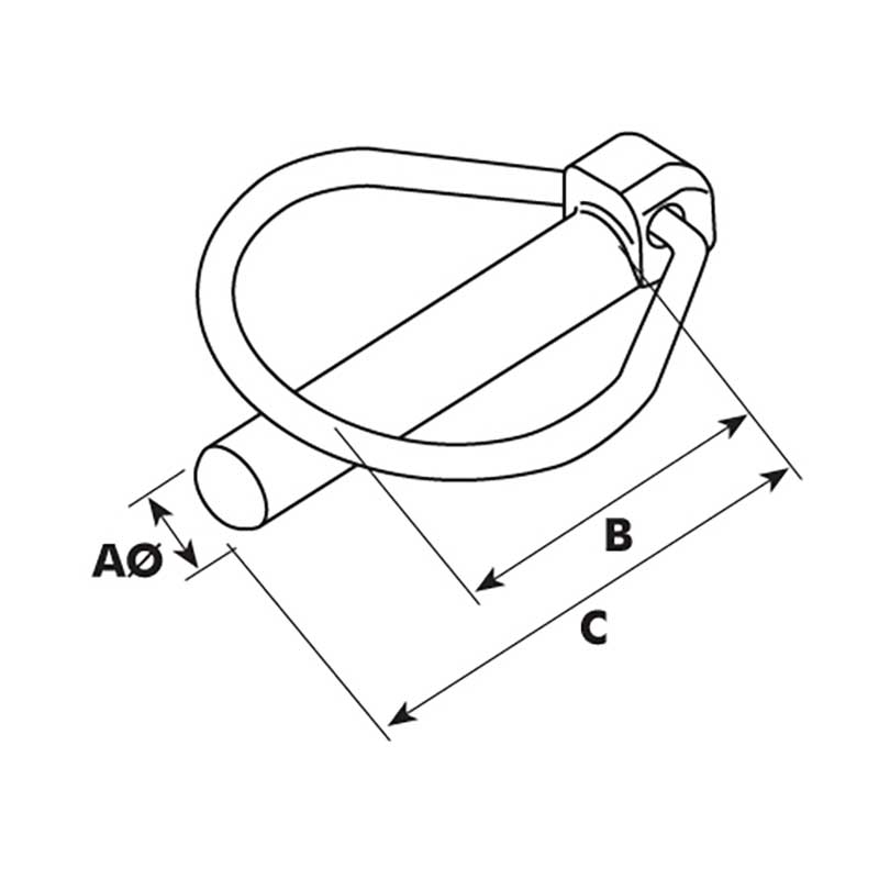 Klappsplint 12mm Stift 10er Pack