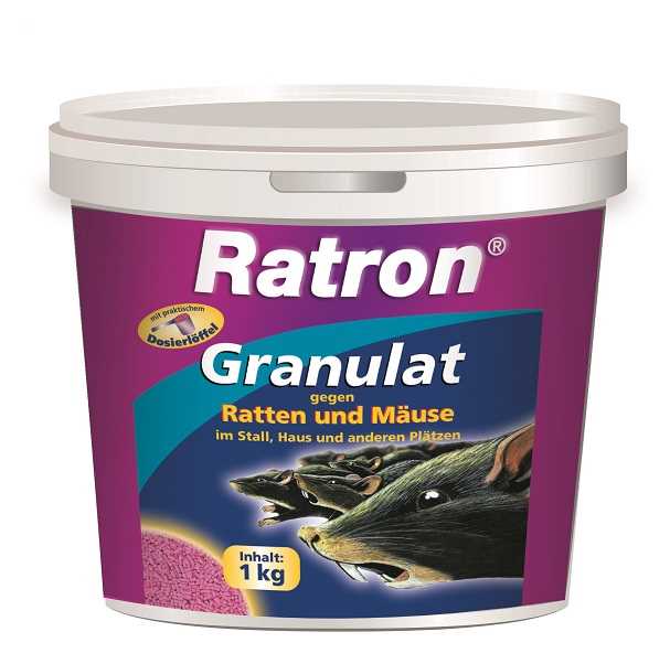 Ratron Granulat 25 ppm 1 kg Eimer gratis Mäuseköderstation dazu, so lange der Vorrat reicht