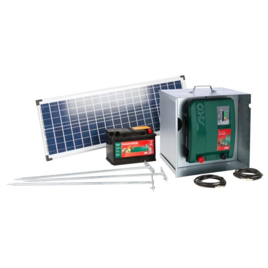 AKO Mobil Power AN 6000 5 Joule 12 Volt Solarset Weidezaungerät