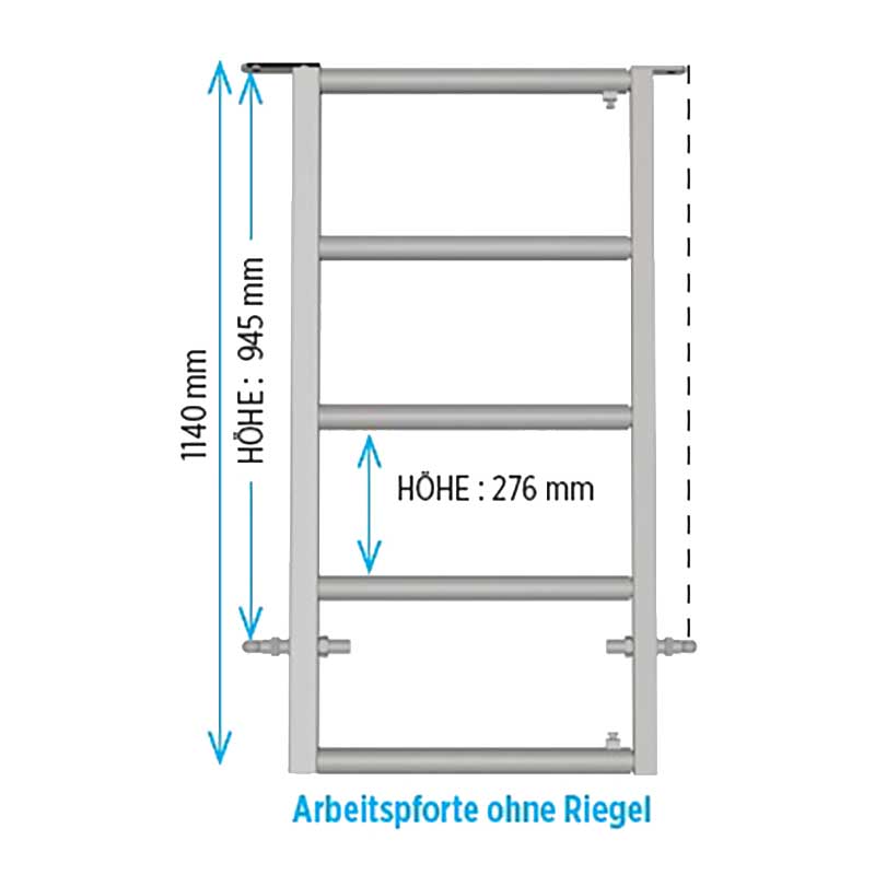 Arbeitspforte 0,45 / 0,70 m