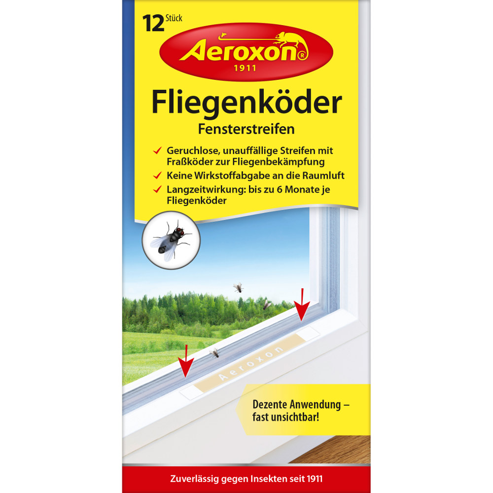 Aeroxon Fliegenköder Fensterstreifen