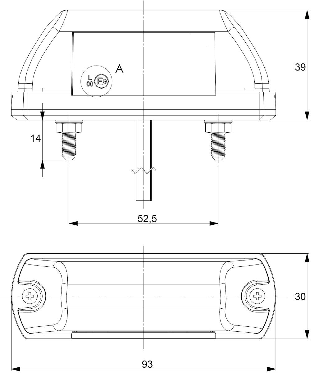 LED Kennzeichenleuchte 12/24V Kennzeichenbeleuchtung LED