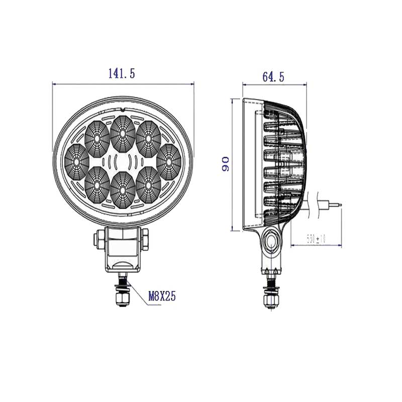 LED Arbeitsscheinwerfer 2800Lumen