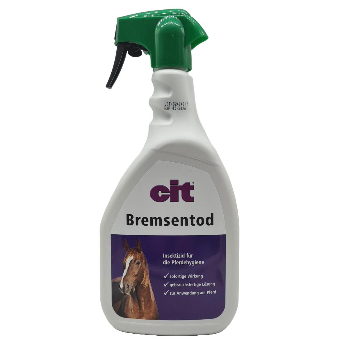 cit Bremsentod Schutzspray zur Anwendung am Pferd