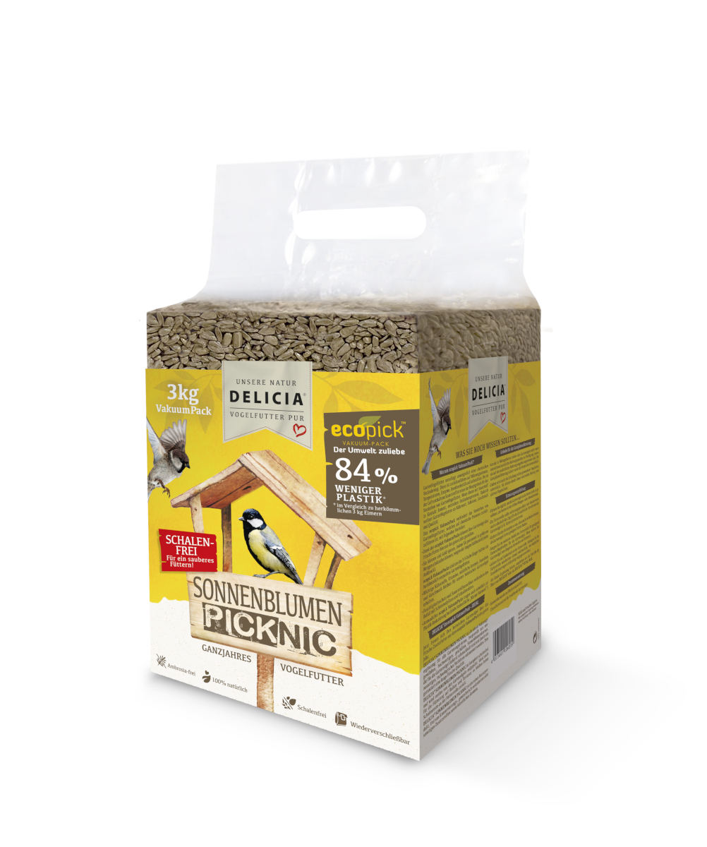 Sonnenblumen Picknic 3kg Vogelfutter Wildvögel