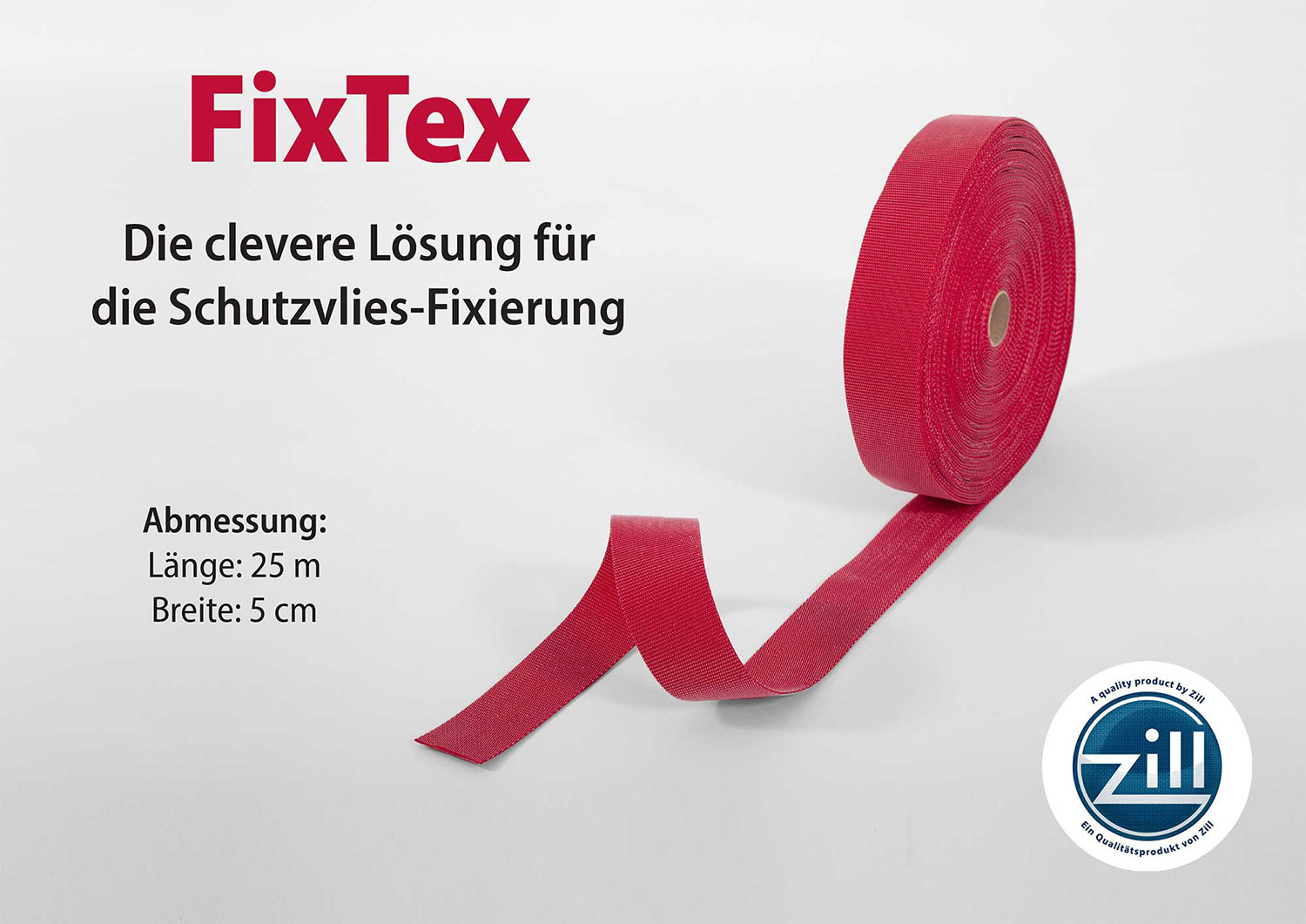 FixTex Klettband einseitig Zill